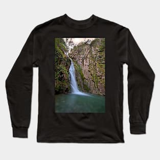 Waterfall in deep forest Long Sleeve T-Shirt